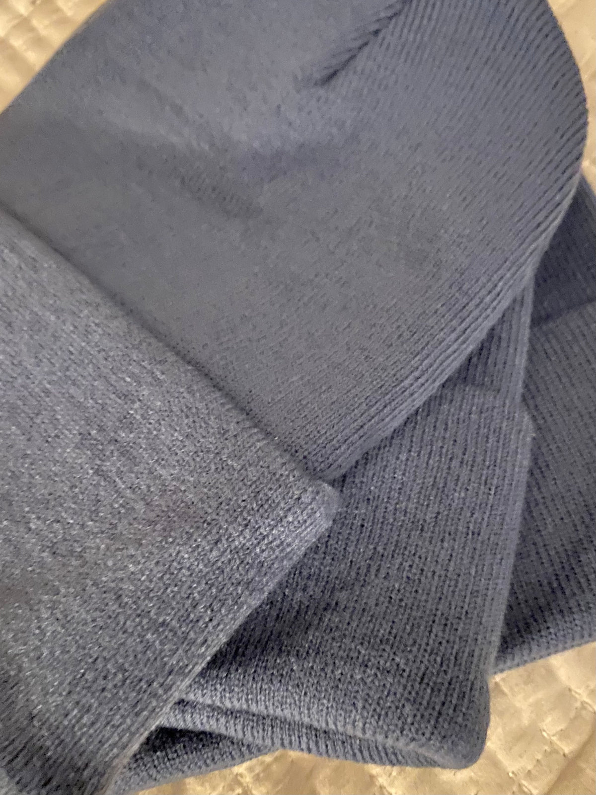 BXB Soft Knit Winter Hat with Leather Logo