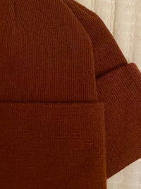 BXB Soft Knit Winter Hat with Leather Logo