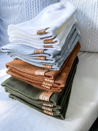 BXB Soft Knit Winter Hat with Leather Logo