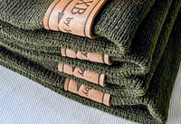 BXB Soft Knit Winter Hat with Leather Logo