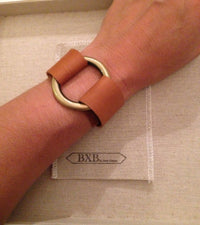 Minimalist Leather Wrap Bracelet with Ring