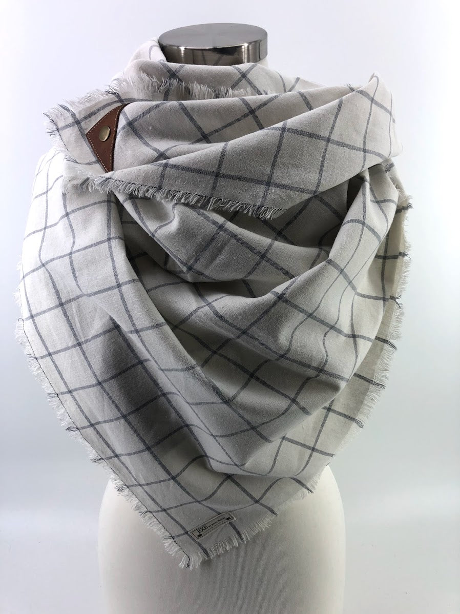 Plaid window scarf discount