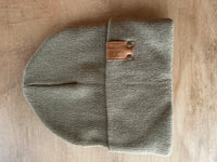 BXB Soft Knit Winter Hat with Leather Logo