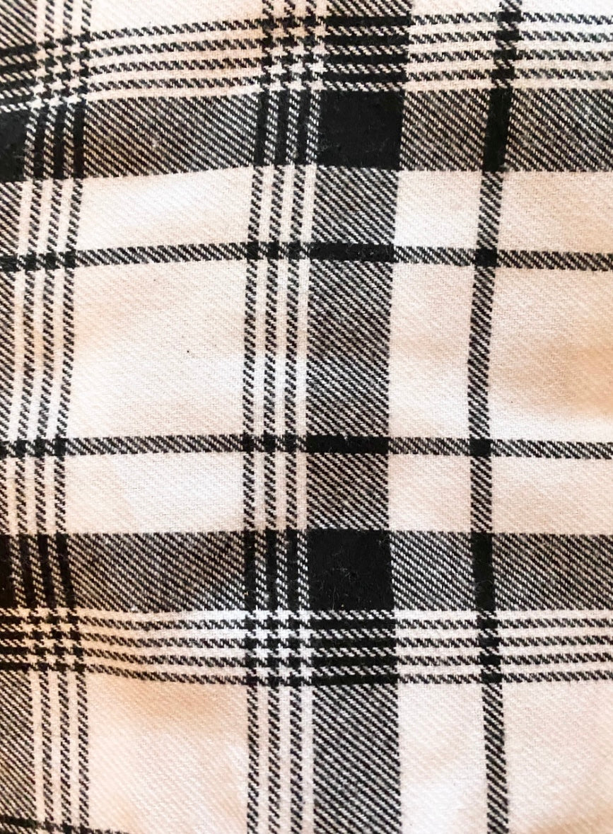 Fall Blanket Scarf with Leather Detail