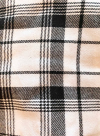 Fall Blanket Scarf with Leather Detail