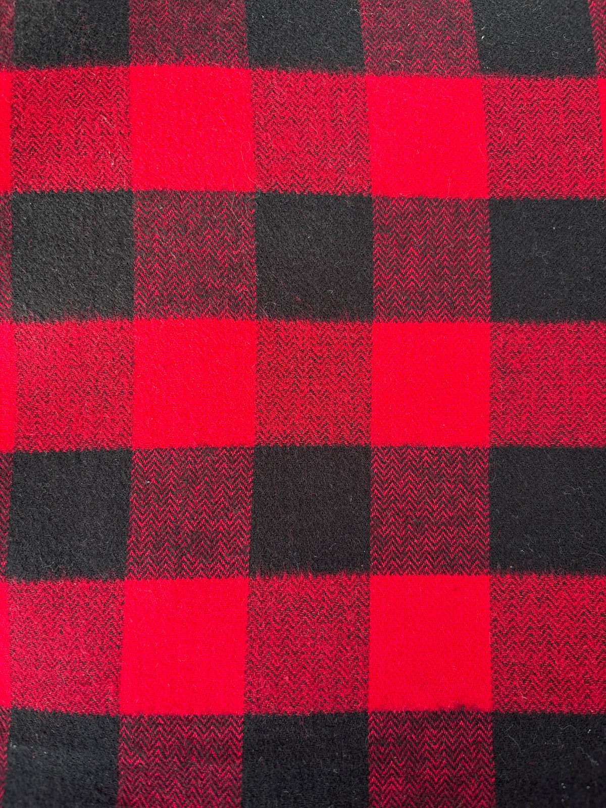 Plaid Blanket Scarf with Leather Detail