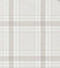 Plaid Blanket Scarf with Leather Detail