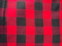 Plaid Blanket Scarf with Leather Detail