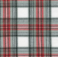 Plaid Blanket Scarf with Leather Detail