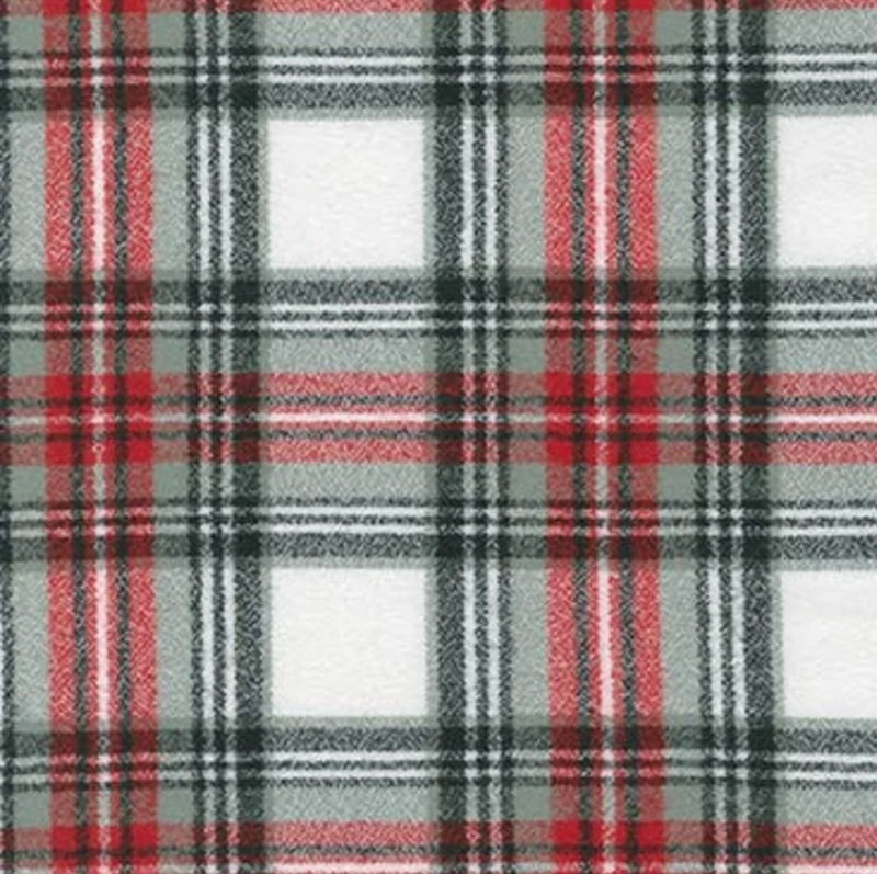 Plaid Blanket Scarf with Leather Detail